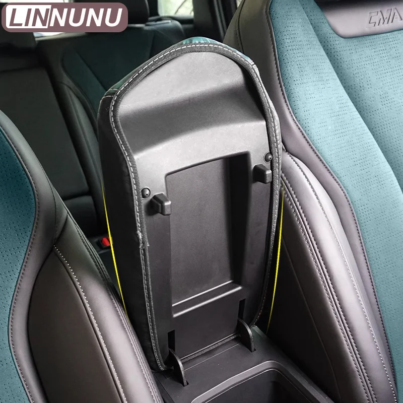 LINNUNU Fit for Kx11 Geely Monjaro Manjaro 2022 2023 Xingyue L Car Armrest Pad Center Console Protective PU Suede CarAccessories