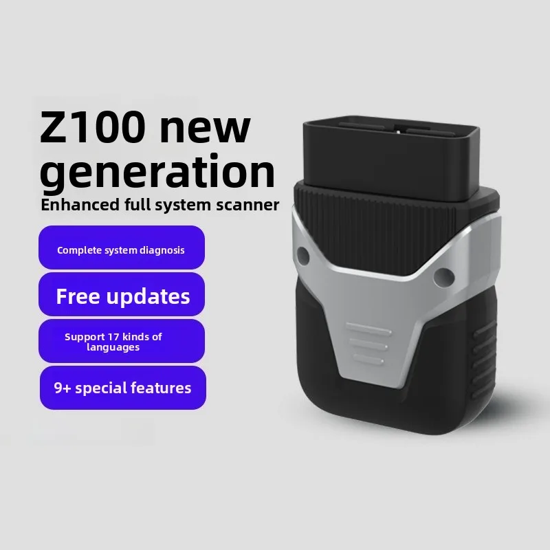 HUMZOR Z100 Z5 OBD2 Full System V5.2 Bluetooth Connection Car Scanner Diagnostic Tool Bidirectional Testing Key Maker Live Data