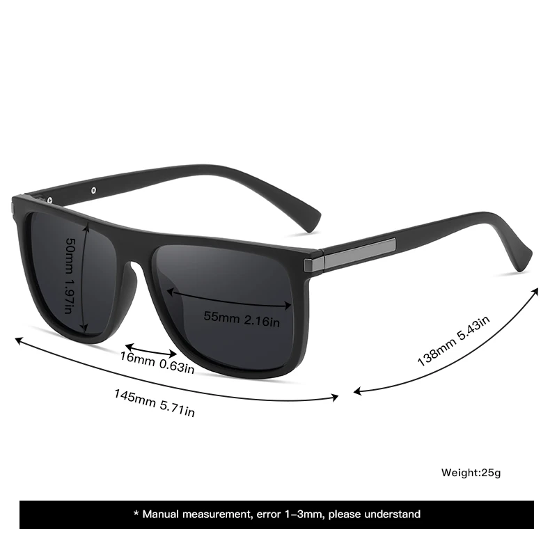 Vabbon جديد بسيط النظارات الشمسية الرجال العصرية الاستقطاب النظارات الشمسية في الهواء الطلق المضادة للأشعة فوق البنفسجية الرجعية الرياضة السفر الصيد نظارات للقيادة ، هدية مميزة P839