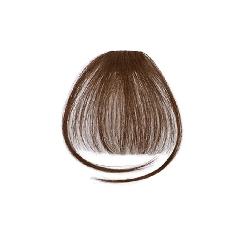 Fake Air Bangs Hair Clip-In Extension Synthetic Hair Fake Fringe Natural False Hairpiece Women Clip in Bangs Hair Styling Tools image 6