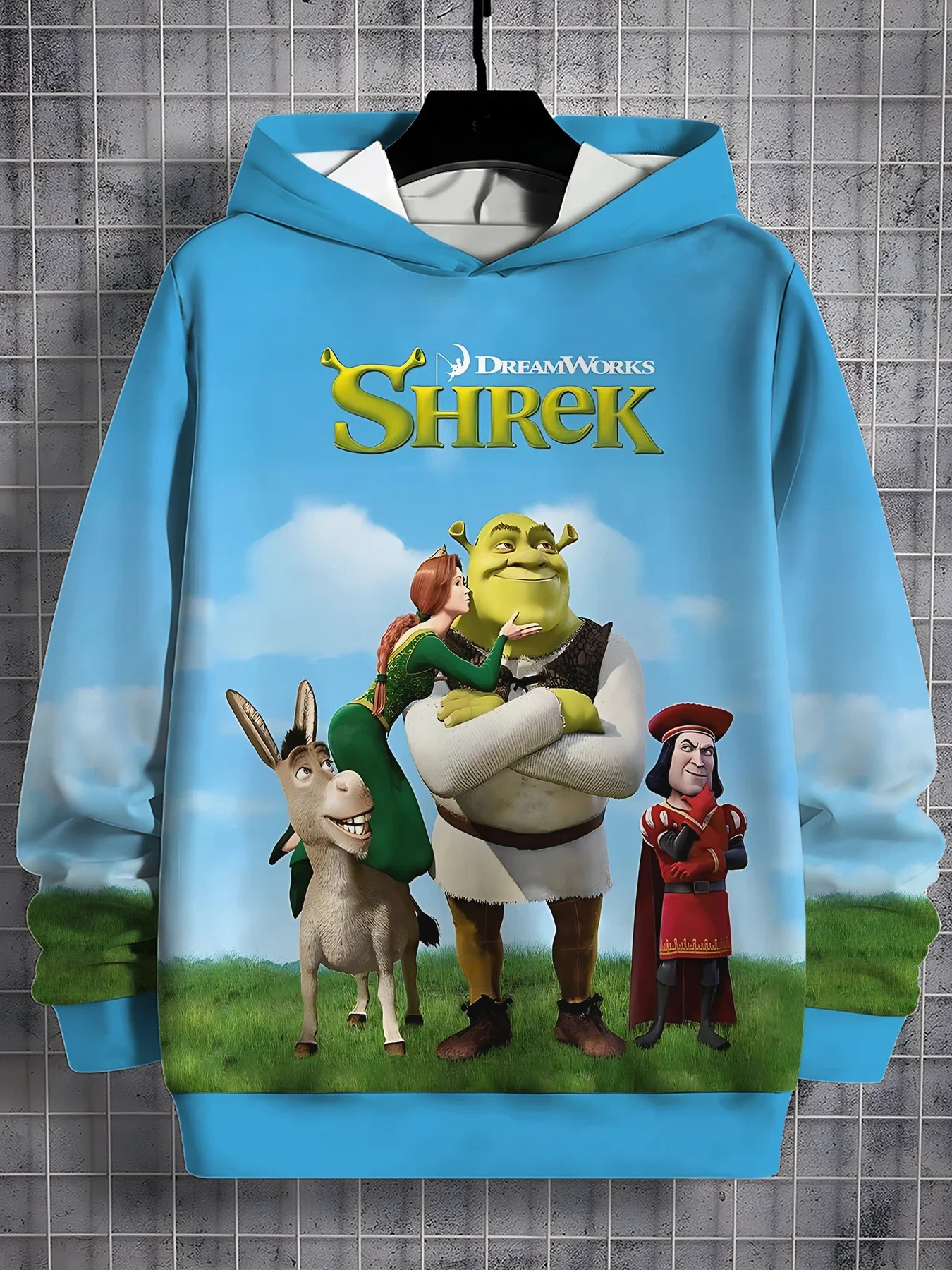 3D Print Fantasy movie funny Shrek All Seasons Children Casual Sweatshirt Cool Pullover Tops Unisex Clothes Boy Girl Hoodies