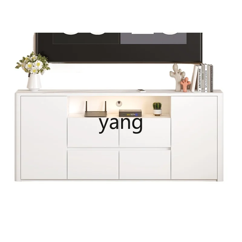 

LTT cream wind bedroom bedside cabinet storage locker integrated high white ultra-thin narrow side cabinet