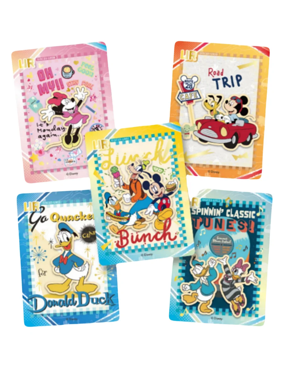 Card Fun Disney Colorful Holiday Collection Cards Donald Anime Character Duck Mickey Mouse Cards Disney 100th Anniversary Cards