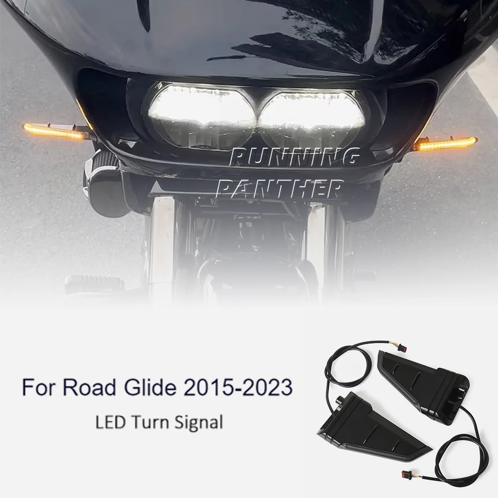 

Мотоциклетный боковой светодиодный тормозной комплект указателя поворота для Harley Road Glide Custom FLTRX Ultra FLTRU Limited FLTRK 2015-2023