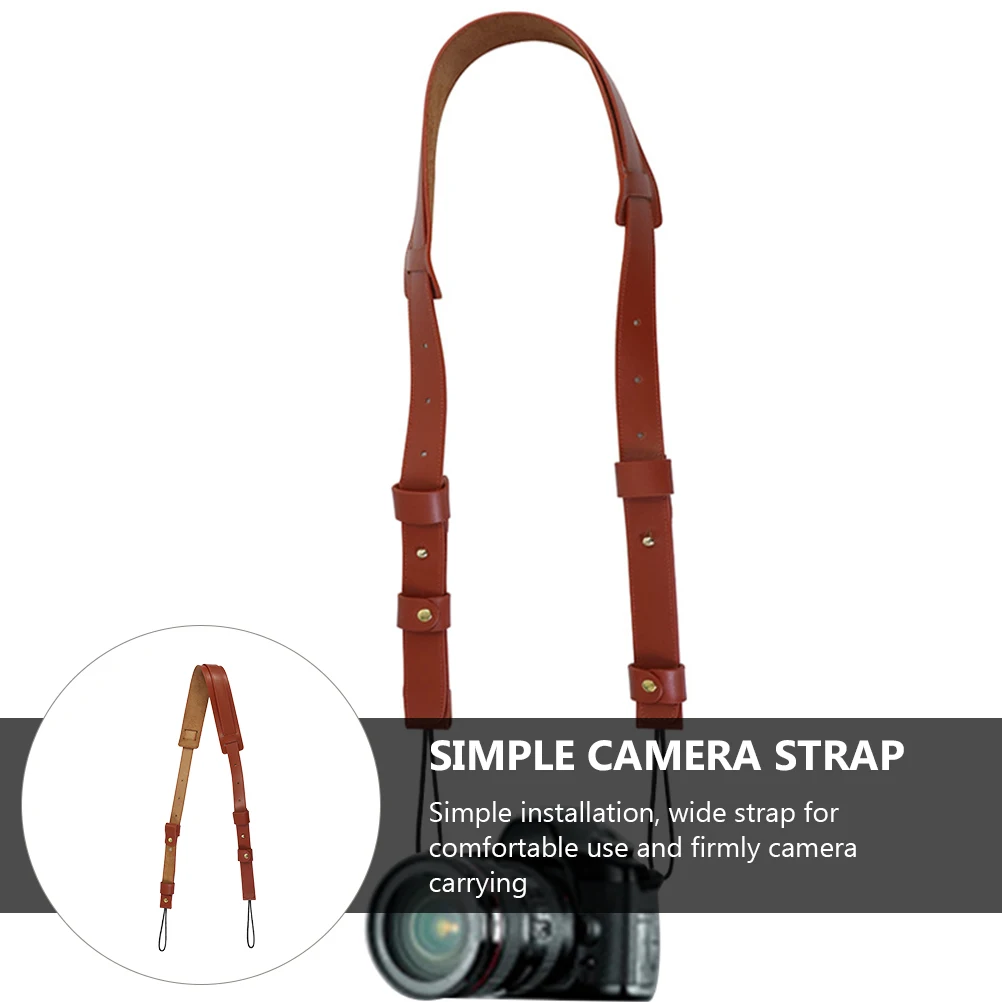 

1pc Belts Adjustable Single Shoulder Straps Durable High-Grade Material Comfortable Wide Camera Strap For Travel Practical