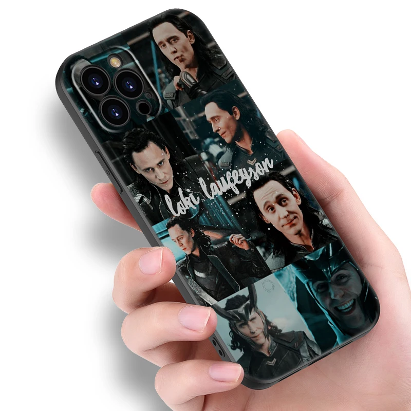 مارفل لوكي جراب هاتف أسود ، غطاء كرتون لـ OnePlus ، Ace 3 ، 3V ، 2V ، 2 ، 12R ، 11 ، 10T ، 9RT ، 9Pro ، Nord CE4 ، CE3 ، CE2 ، لايت 2T ، N30SE