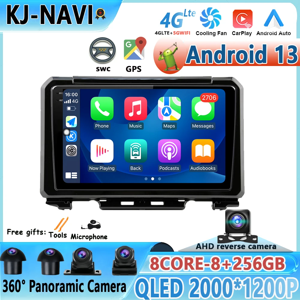 

For Suzuki Jimny JB64 2018 - 2021 9" Stereo Car Radio Android 13 Multimedia Navigation GPS Video Player DSP Wireless Carplay 4G