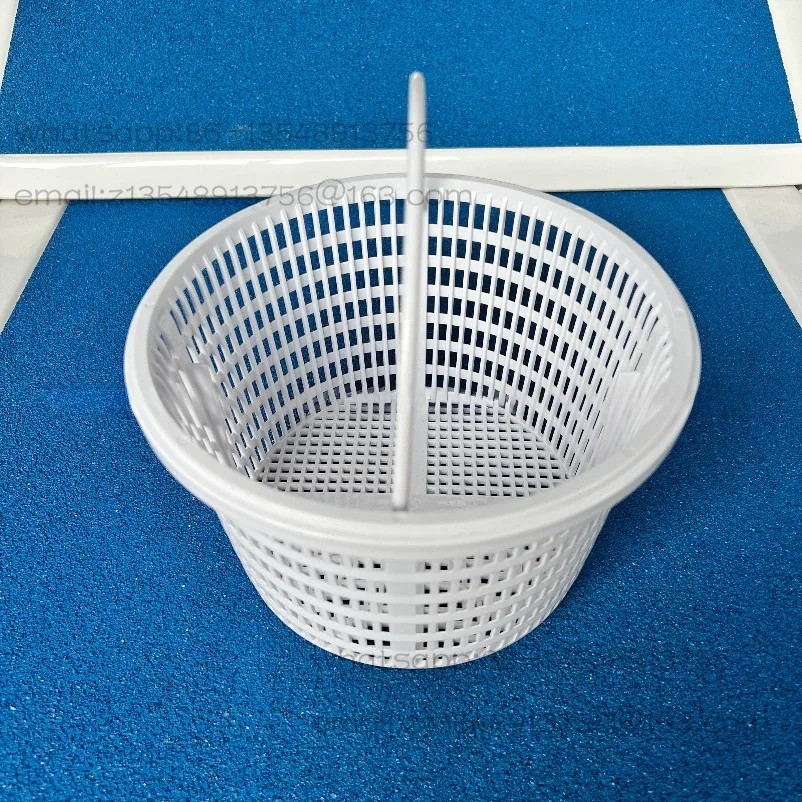 Pool skimmer filter blue ABS filter basket with handle, pool cleaning accessories