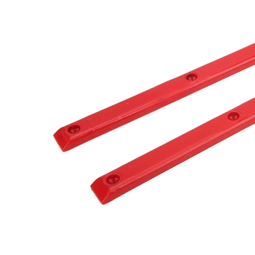 2 個の耐久性のある ABS リブボーンレールカラフルな 36.5x1.7 センチメートルスケートボードレールガードスケートボードレールスケートボードデッキ