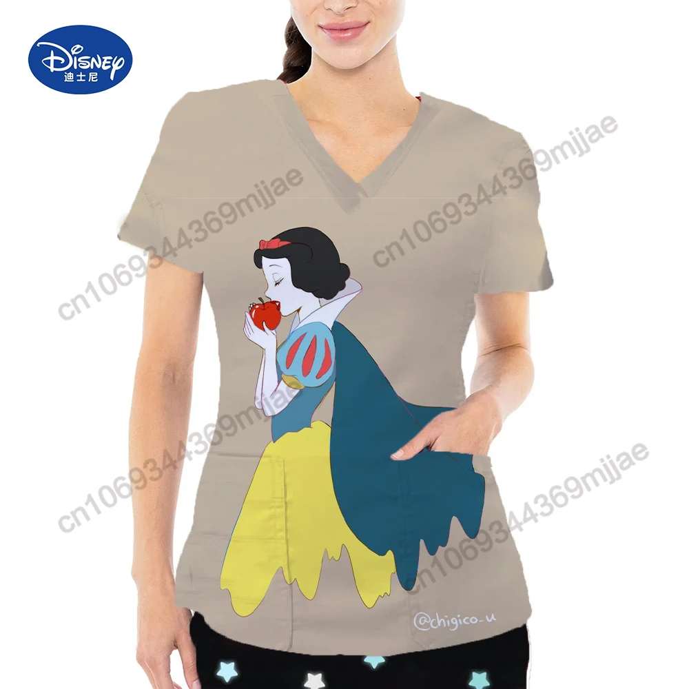 

Disney Pocket V-Neck Japanese Y2k Tops for Women 2023 Yk2 Aesthetic Clothing Women's Short Sleeve T-shirt Tshirts Woman Crop Top