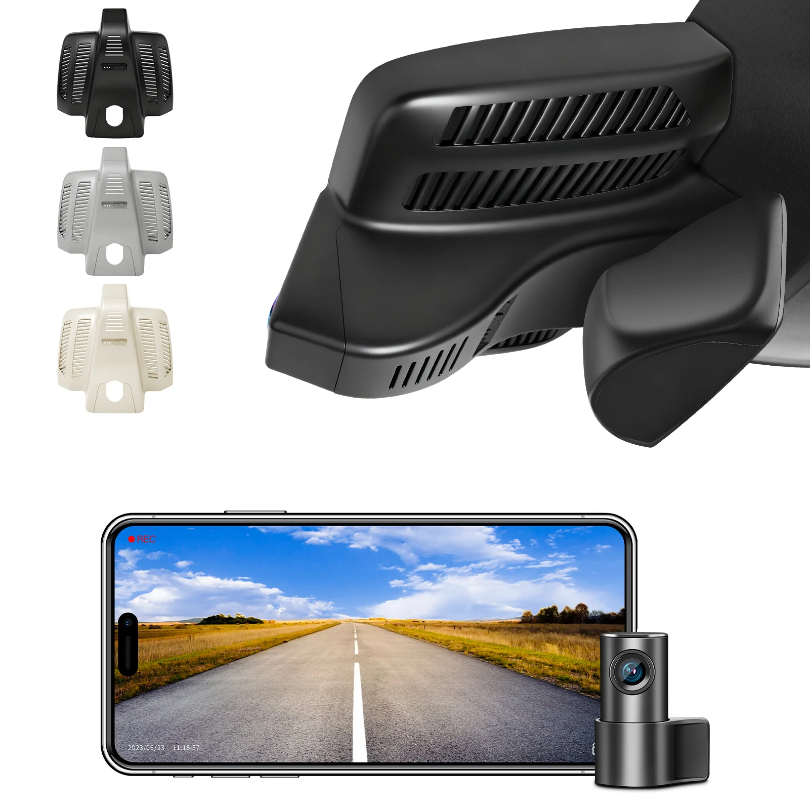 Cámara de salpicadero 4K para Mercedes Benz Clase E Gen5 W213 (2017-2023) Benz E53 E63 AMG (2018-2024) Modelo E 2017-2024 con GPS, WiFi y grabadora por aplicación.
