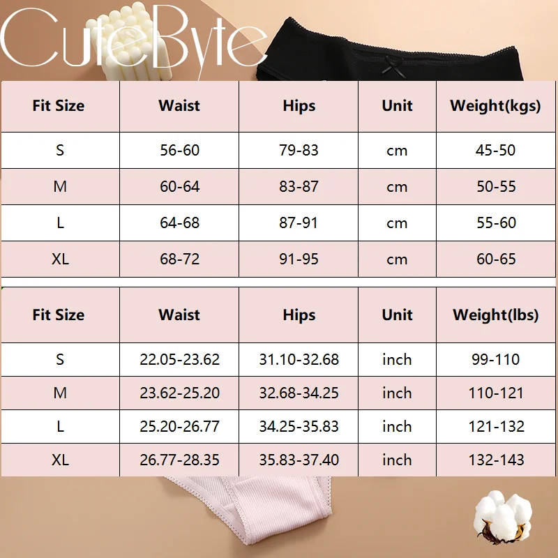 3PCS Cotton Panties for Woman Underwear Sexy Breathable Soft Lingerie Female Briefs Girls Cute Solid Color Solid Color Intimate