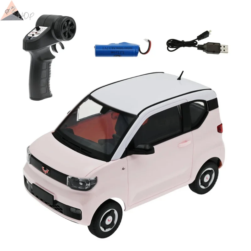 

CXD D32Mini 1:16 Full Proportional Rear Wheel Drive RC CAR Wuling Hongguang Remote Control Car Macaron Color