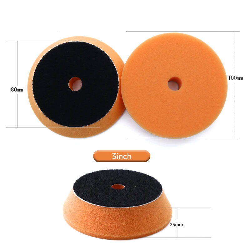 DETAILING 3 "/5"/6 " Auto Polieren Schwamm Pads 80mm/130mm/155mm Schaum Polieren polnischen Pad DA/RO/GA Polieren Maschine Wachs Pads – Detail 3