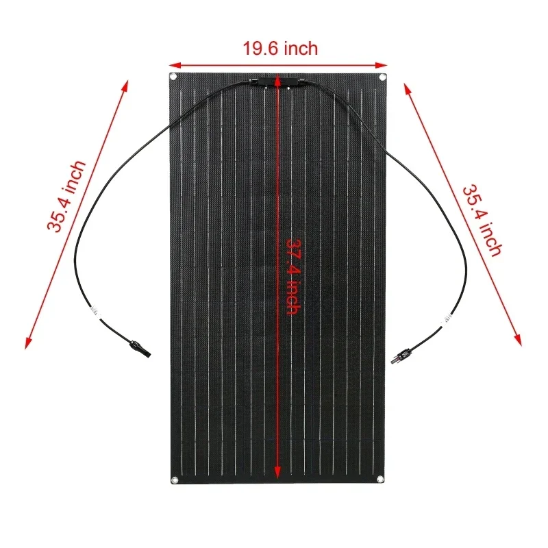 Solar Panel Kit 18V 105W 210W 315W Flexible Solar Panel 12V 24V Waterproof Monocrystalline Solar Cell with 30/60/100A Controller