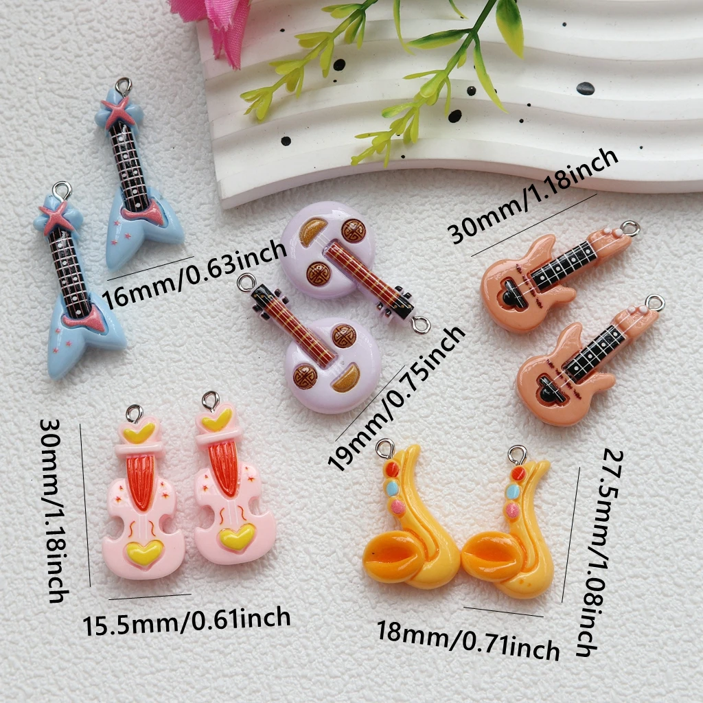 10 Stück Harz-Anhänger mit fla – Jewelry Making Notes Bewertung und Preis