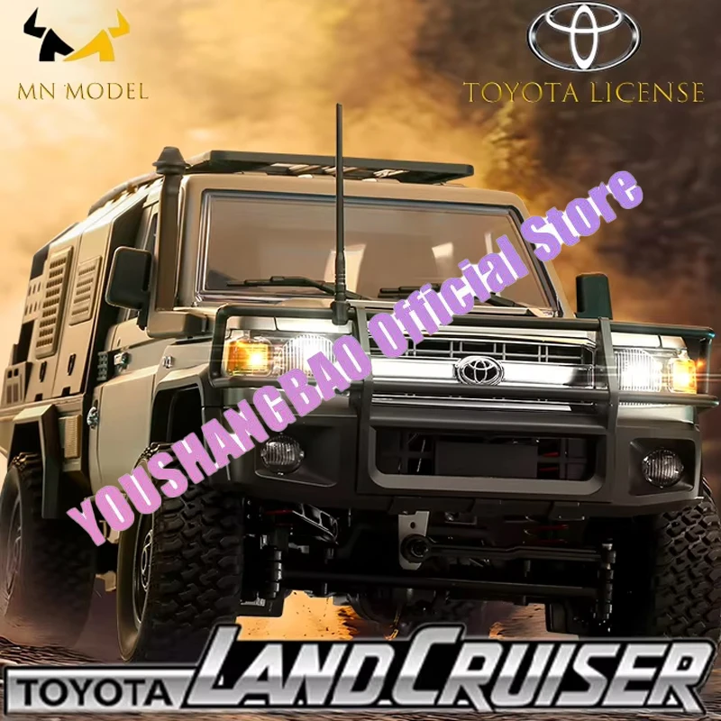 New Toyota RCCar Manniu Mn82s four-wheel Drive Retro Remote Control Car 1:12 Land Patrol Pickup Climbing model toy gift