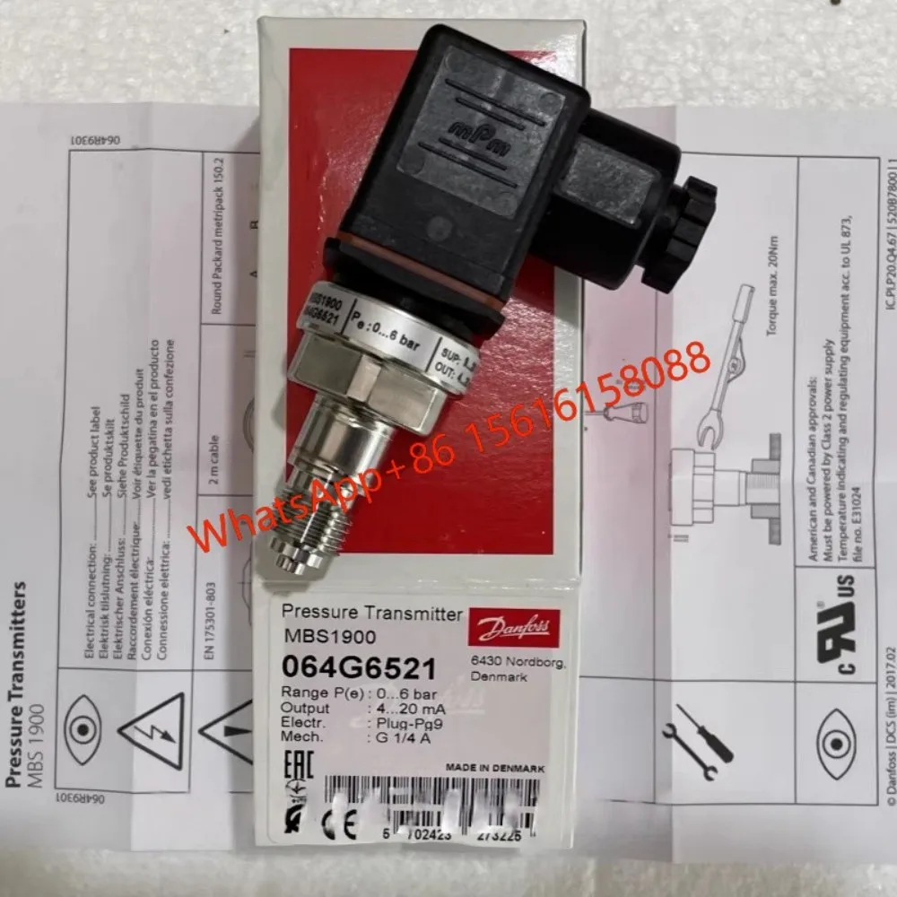 

New Danfoss MBS1900 pressure sensors: 064G6521, 064G6522, 064G6523, 064G6524, 064G6571, 064G6531, 064G6542, 064G6546, 064G6680,