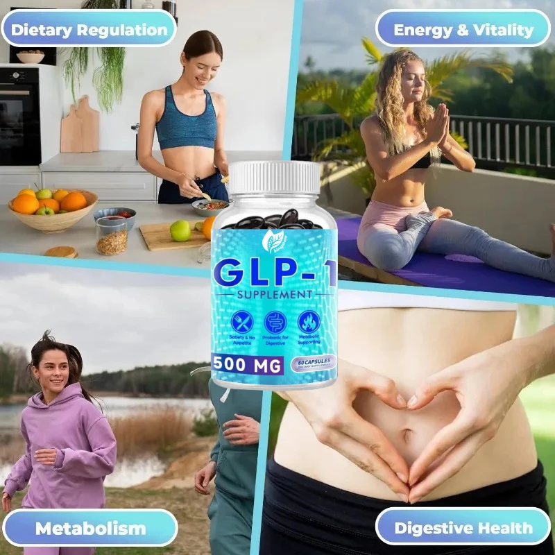 مكمل GLP-1 الطبيعي 60 كبسولة يدعم صحة المعدات والطاقة الهضمية والرفاهية بشكل عام #1