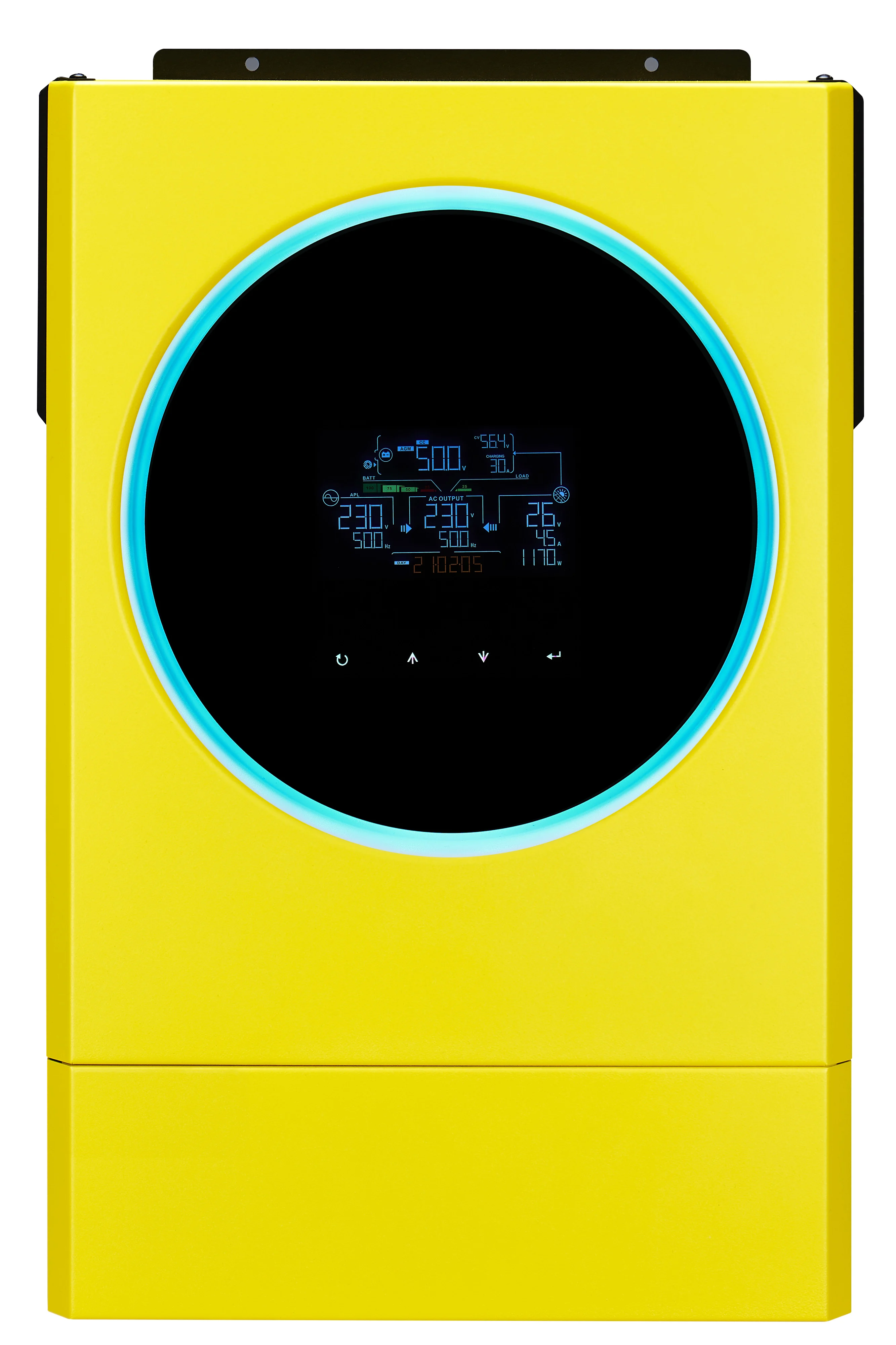 Single Phase Hybrid Solar Inverter 6.2KW 48VDC To240VAC LCD Display High Efficiency MPPT Power Inverter for Solar Power System