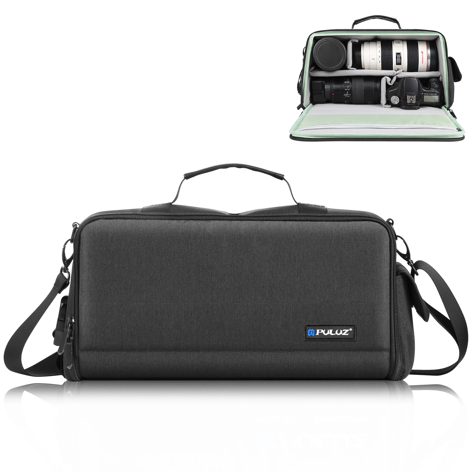 PULUZ Tragbare Kameratasche Umhängetasche DSLR-Tasche Fotografie Digital-Aufbewahrungstasche für Objektive – Detail 3