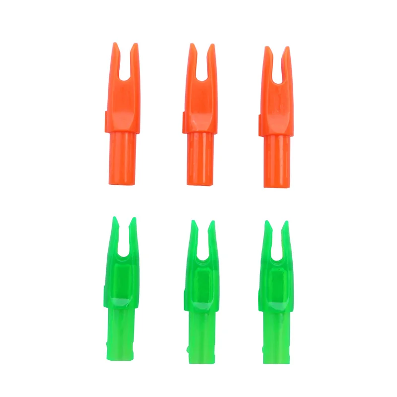 50pcs Arrow Nocks For Carbon Arrow Shaft I.D 6.2mm Plastic Arrow Tails DIY Arrow Knocks Replacement Archery Hunting shooting