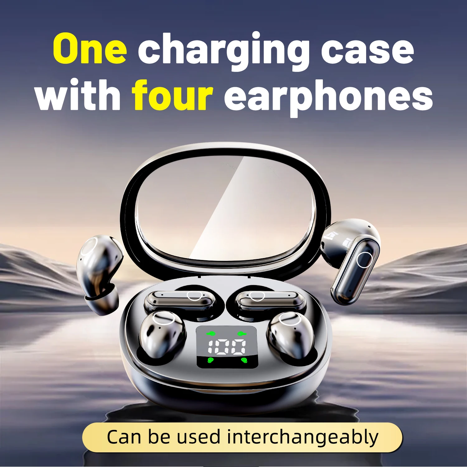 

SK Sleeping Wireless Headphones,Sports Headset Bluetooth Earphones 4D Bass Effect HD Call Noise Reduction Earbuds Surprise Gift