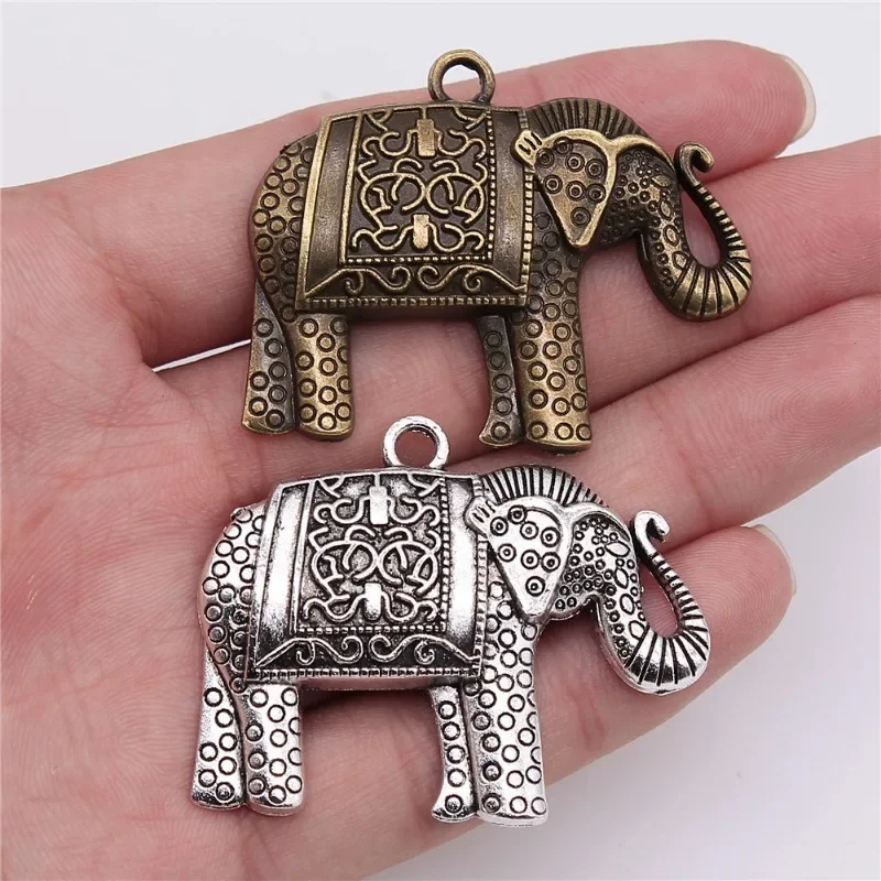 Souvenirs Gift Men Keychain 2 Colors Elephant Pendant Keyring