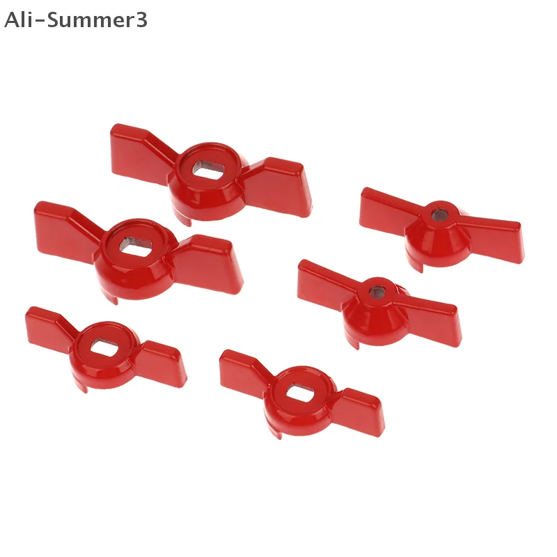 2Pcs/set  2025 Aluminum Alloy Handle Valve Handle Ball Valve Handle Wrench Red Butterfly Handle Accessories