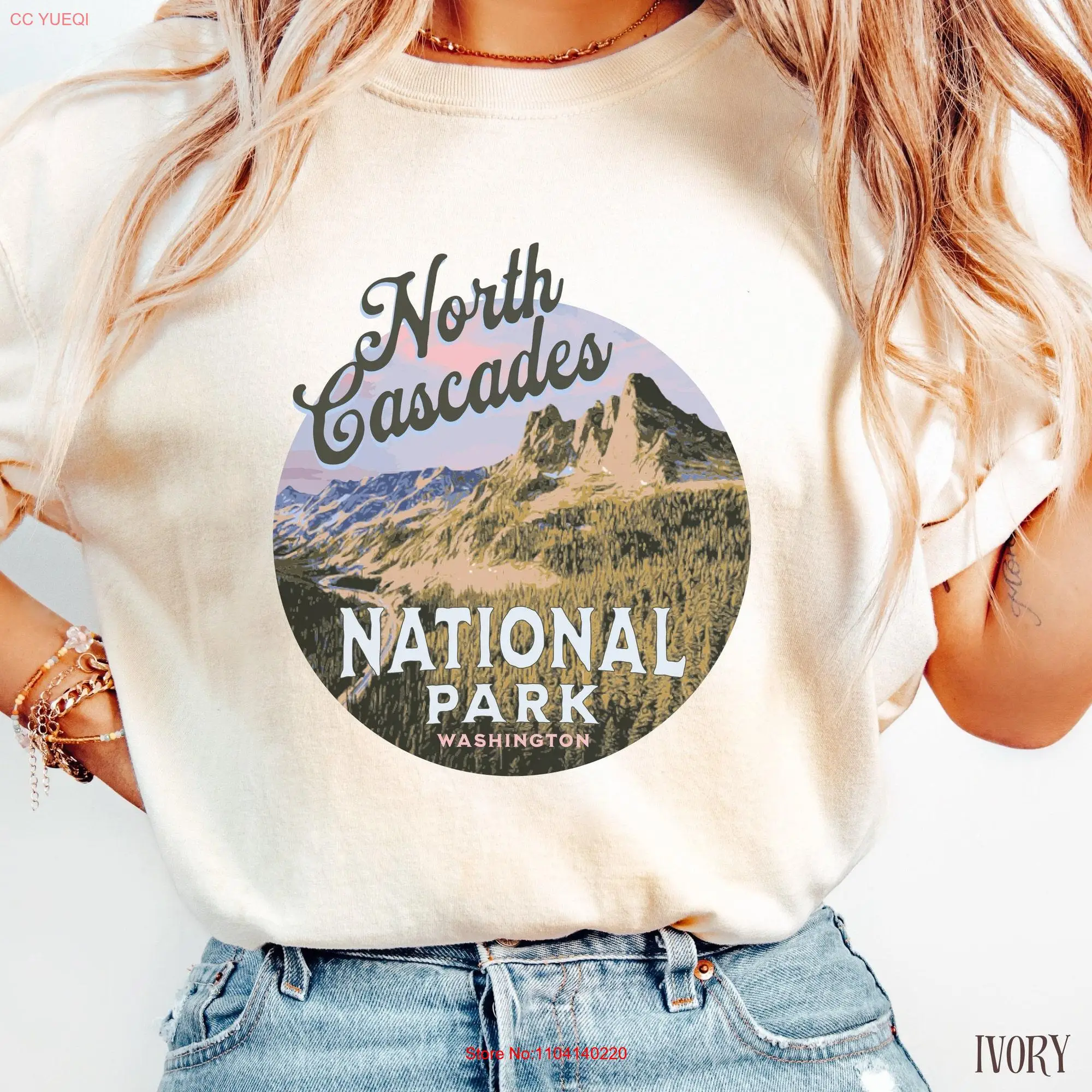 North Cascades National Park T Shirt Washington State Parks Lover Adventure Outdoors Camping Hiking Pacific West