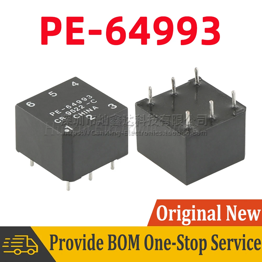 2pcs PE-64993NL PE 64993 DIP6 Isolation Pulse Signal Transformer 2KV High Voltage 1CT:1CT With Tapped 22mH