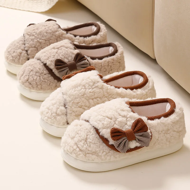 chinelos-de-inverno-fofos-com-laco-para-mulheres-sapatos-de-casa-de-la-de-cordeiro-macia-botinhas-quentes-de-pelucia-com-calcanhar-envolvente-sola-grossa-mules-para-uso-interno
