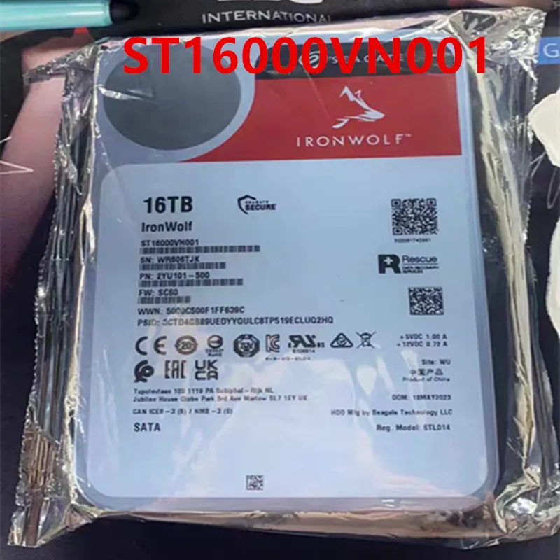 New Original HDD For Seagate Ironwolf 16TB 3.5