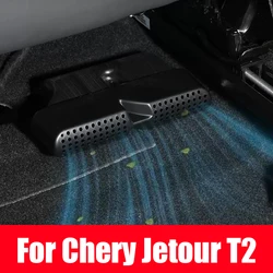 For Chery Jetour T2 2023 2024 2025 Accessories Brand New ABS Car Air Vent Cover Under Seat Air Conditioner Duct Outlet Covers