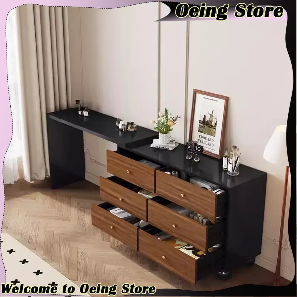 

Luxury 6 Drawer Dressing Table Organizer Corner Modern Cosmetic Dresser Mirror Beauty Coiffeuses De Chambre Home Decoration