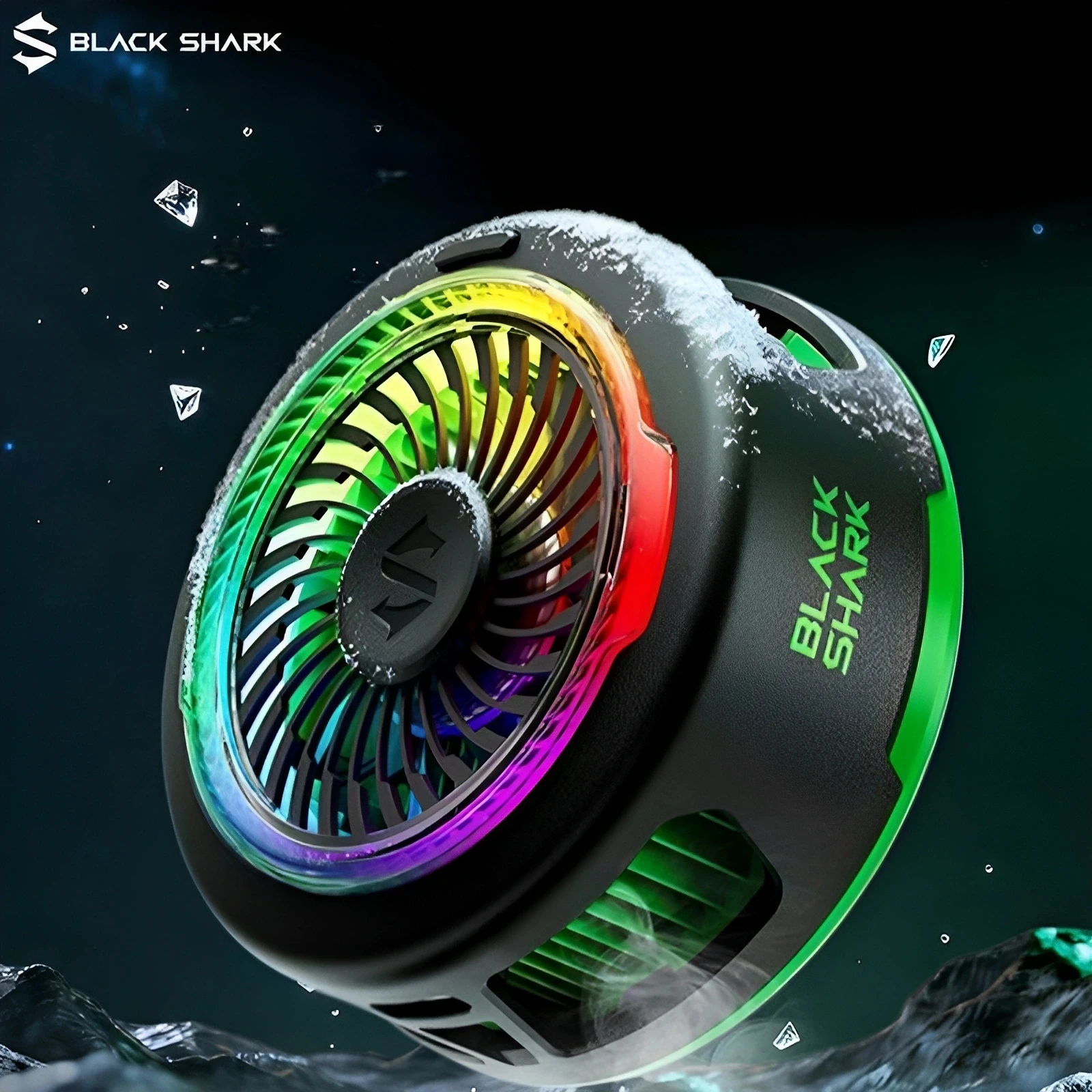 Black Shark 6 radiator magnetic suction mobile phone cooling back clip game live cooling for Android Iphone Huawei SAMSUNG