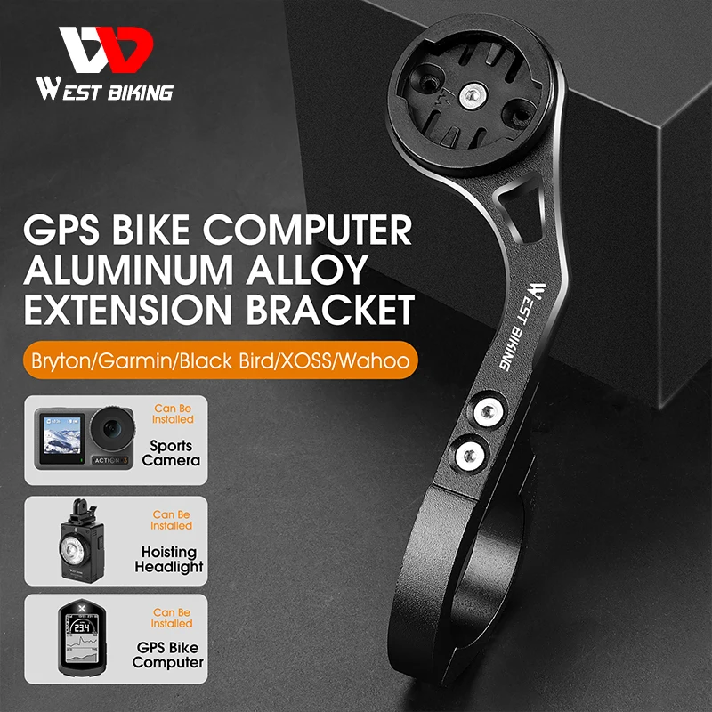 WEST BIKING NEW Bicycle Computer Holder Camera FlashLight Stander GPS Bike Mount for iGPSPORT Garmin Bryton Wahoo Gopro XOSS