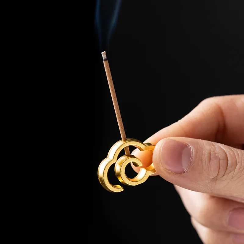 

1pc Antique Chinese Cloud Shape Incense Sticks Holder Enhance Your Sense of Calm and Relaxation (Without Incense)