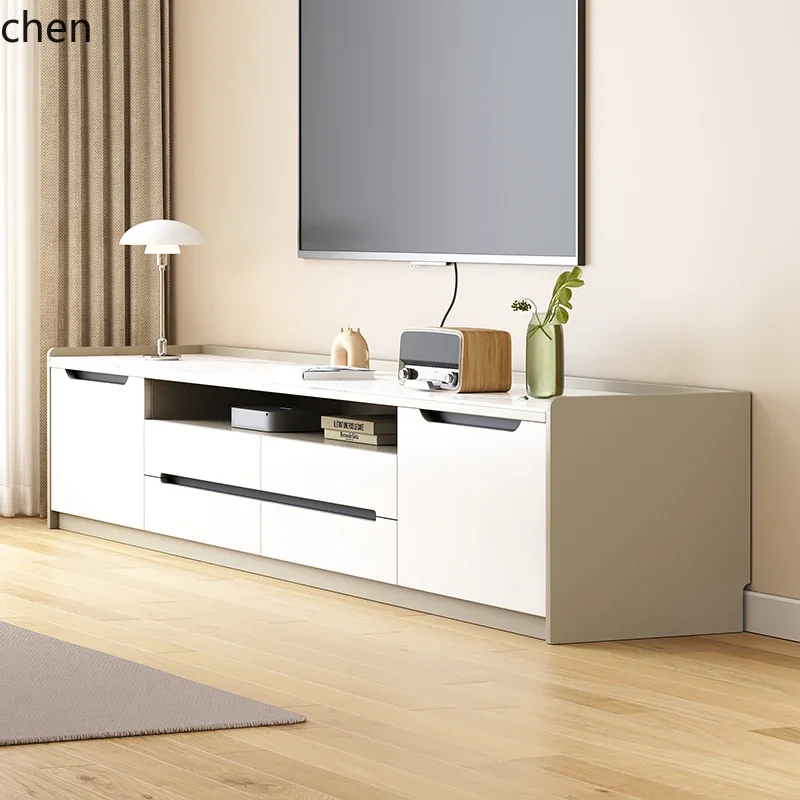 HSN solid wood ecological board TV cabinet living room floor TV cabinet rock slab floor cabinet