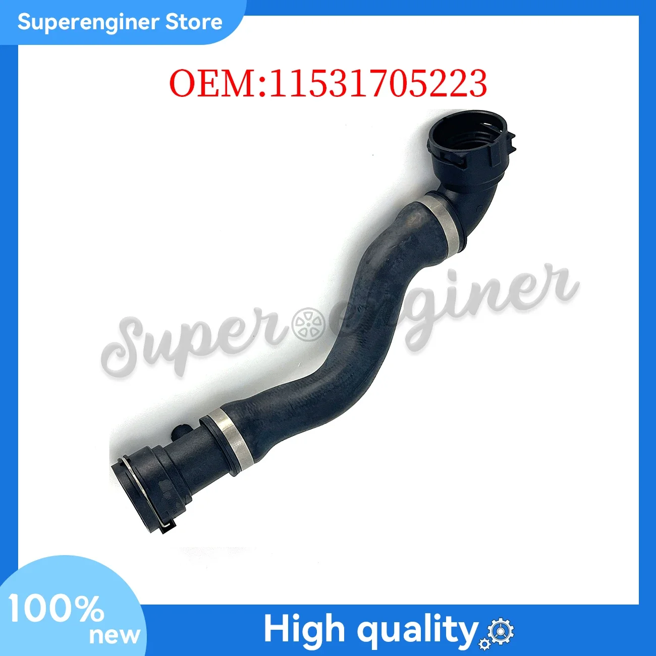 

11531705223 Engine Radiator Coolant Hose Upper For BMW E39 525i 528i 530i 01-03