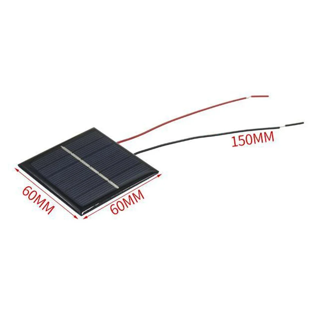 Small Solar Panel 0.4W Solar Panel 60*60mjjhgjhhgjhgj Fghgfhgf  Electronic Components For Garden Light Easy DIY Installation