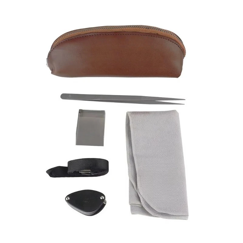 Complete set of gem detection tools, portable primary diamond tools suitable for everyday transactions and identification