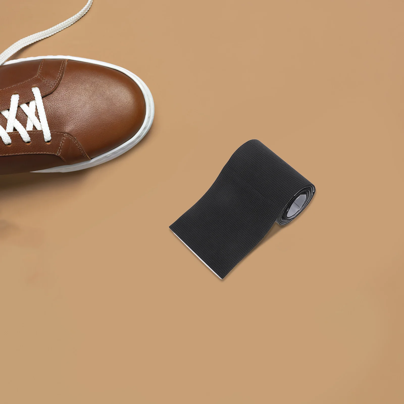 黒色のEVA滑り止め靴パッド、自己粘着ソールプロテクター、ノイズ低減ヒールプロテクター、ハイヒール用滑り止めシューグリップ