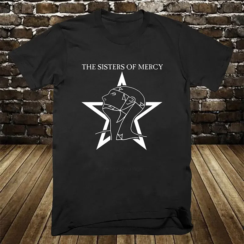 Sisters of Mercy Man T Shirt The Worlds End Simon Pegg Retro 80s Cotton Short Sleeve Woman T-shirt New Fashion Camiseta Hombre