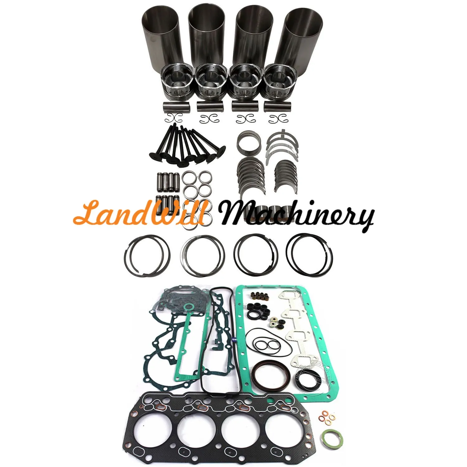 1Z Engine Overhaul Rebuild Kit STD Fits Toyota Forklift 3SD15 5FD20 5FD25 5FD20