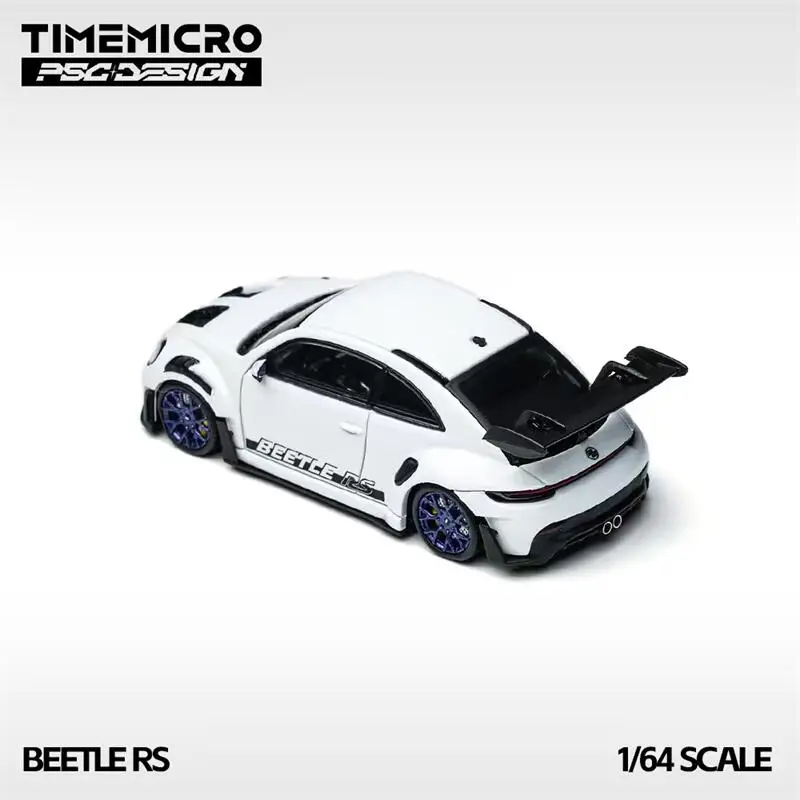 Time Micro × PSC DESIGN 1:64 RS Miniatur aus weißer Druckgussautomodellkollektion