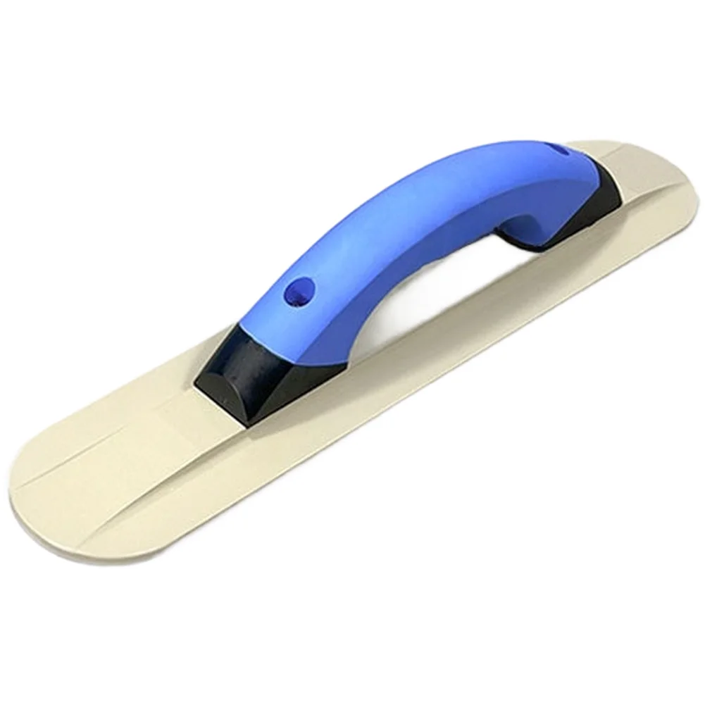Metal Alloy Plastering Trowel for Professional Wall Floor and Road Work with Ergonomic Black Silver Red Handle