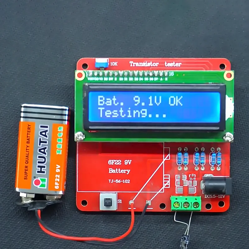 Transistor Tester Kit DIY M8 Transistor Tester Multimeter Resistance-measuring Capacitance Triode iESR Meter DIY Welding Parts