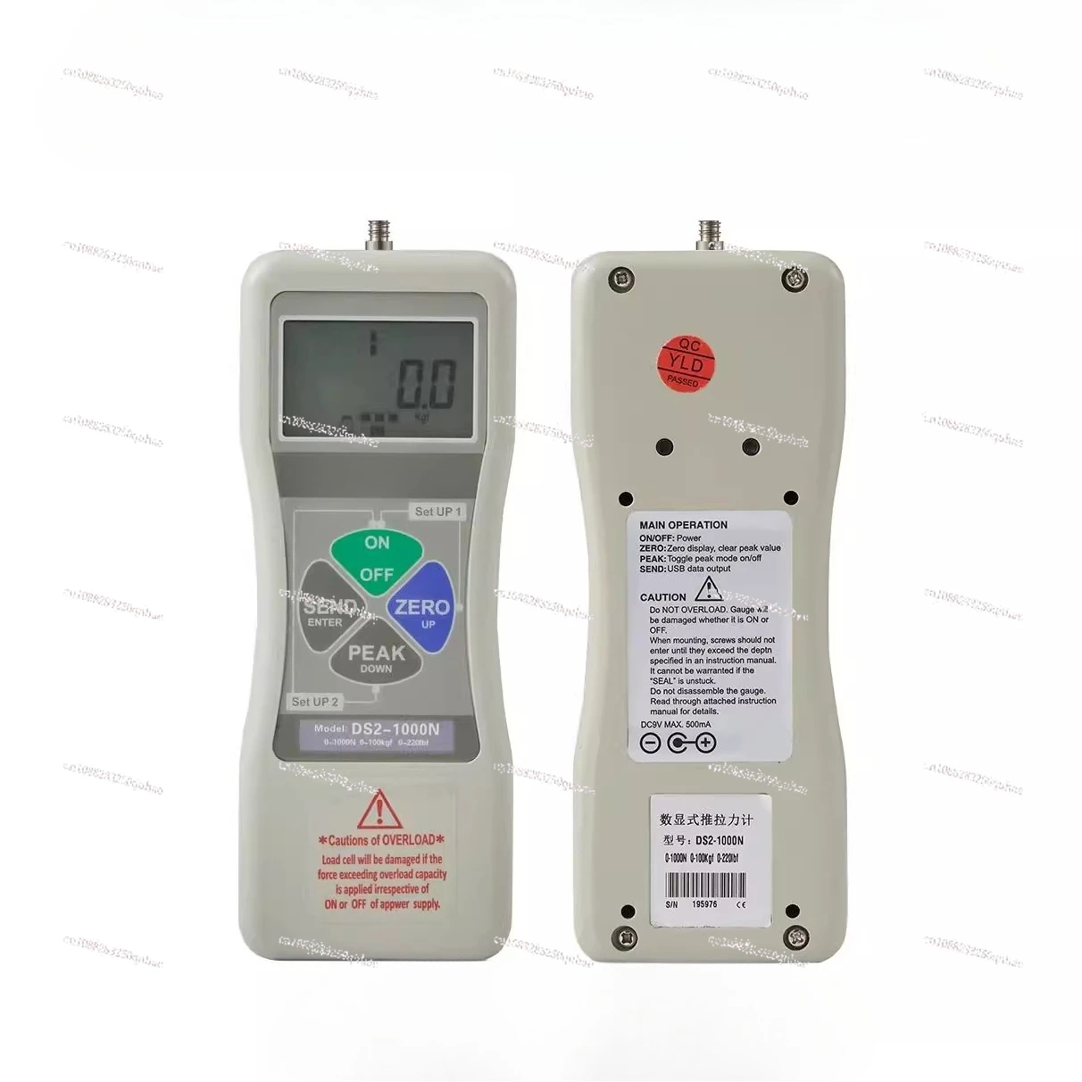 

Digital push-pull force meter DS2-50N tension meter spring force meter pressure drawing testing machine