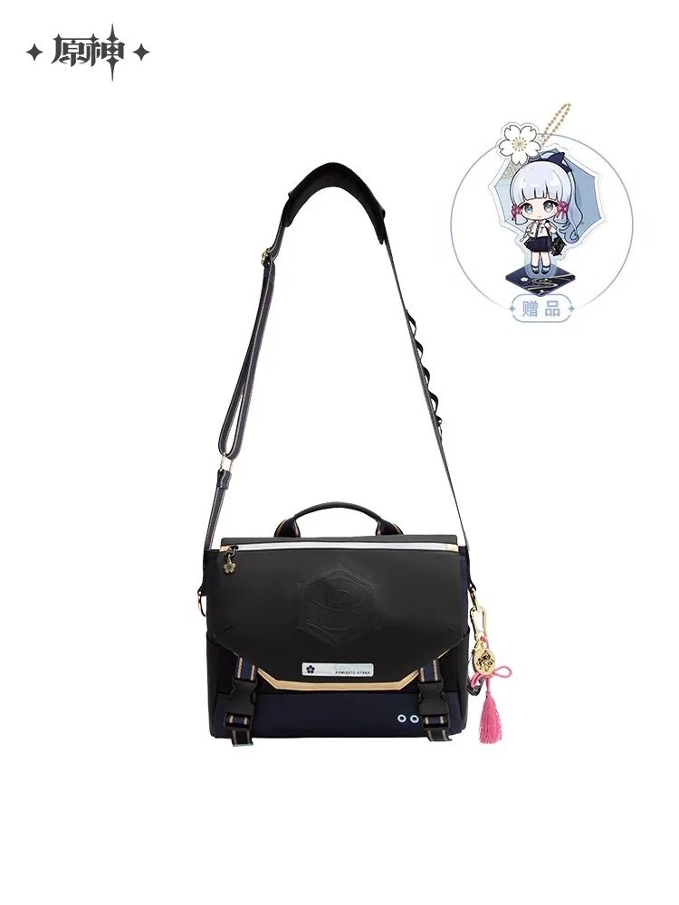 

[Genuine] Anime Game Genshin Impact Official Merch miHoYo Original Authentic Ayaka Theme Series Messenger Bag knapsack Gift